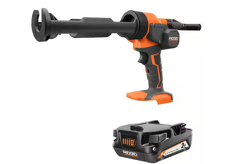 18V Cordless 10 oz. Caulk Gun and Adhesive Gun and 2.0 Ah Lithium-Ion Battery
