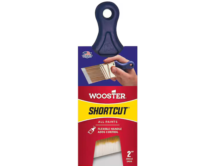2 in. Shortcut Polyester Angled Sash Brush for All Paint Types