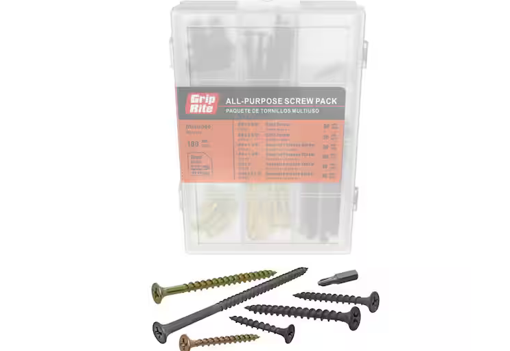 Assorted Indoor Use Screw Pack